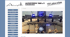 Desktop Screenshot of musikverein-durmersheim.de